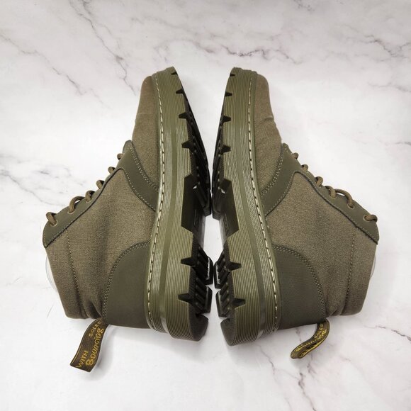 Dr. Martens Bonny Tech Utility Chukka Boots Green Canvas Combat Men\'s 10 main image 5